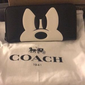 Coach Discontinued Mickey Mouse Wallet AMAZING